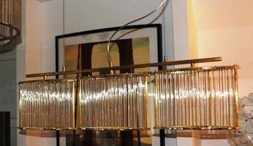 replica Stilio Tischleuchte Messing 3 rings