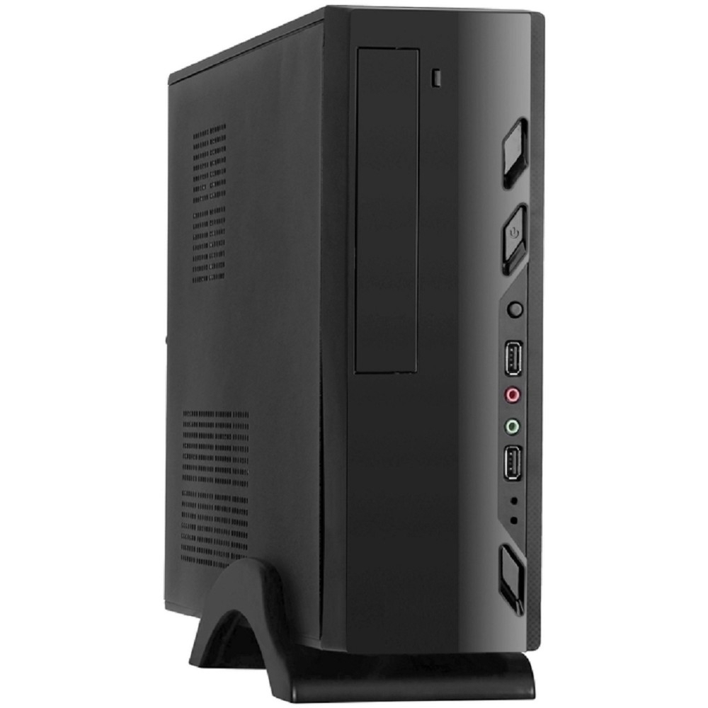Exegate EX268696RUS Корпус MiniITX Exegate MI-208 Black, miniITX/mATX, , 2*USB, Audio