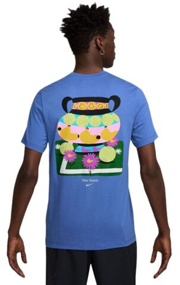 Мужская теннисная футболка Nike Court Tennis - comet blue