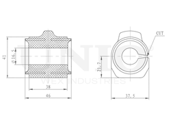 Втулка переднего стабилизатора UNIO RMP-10047