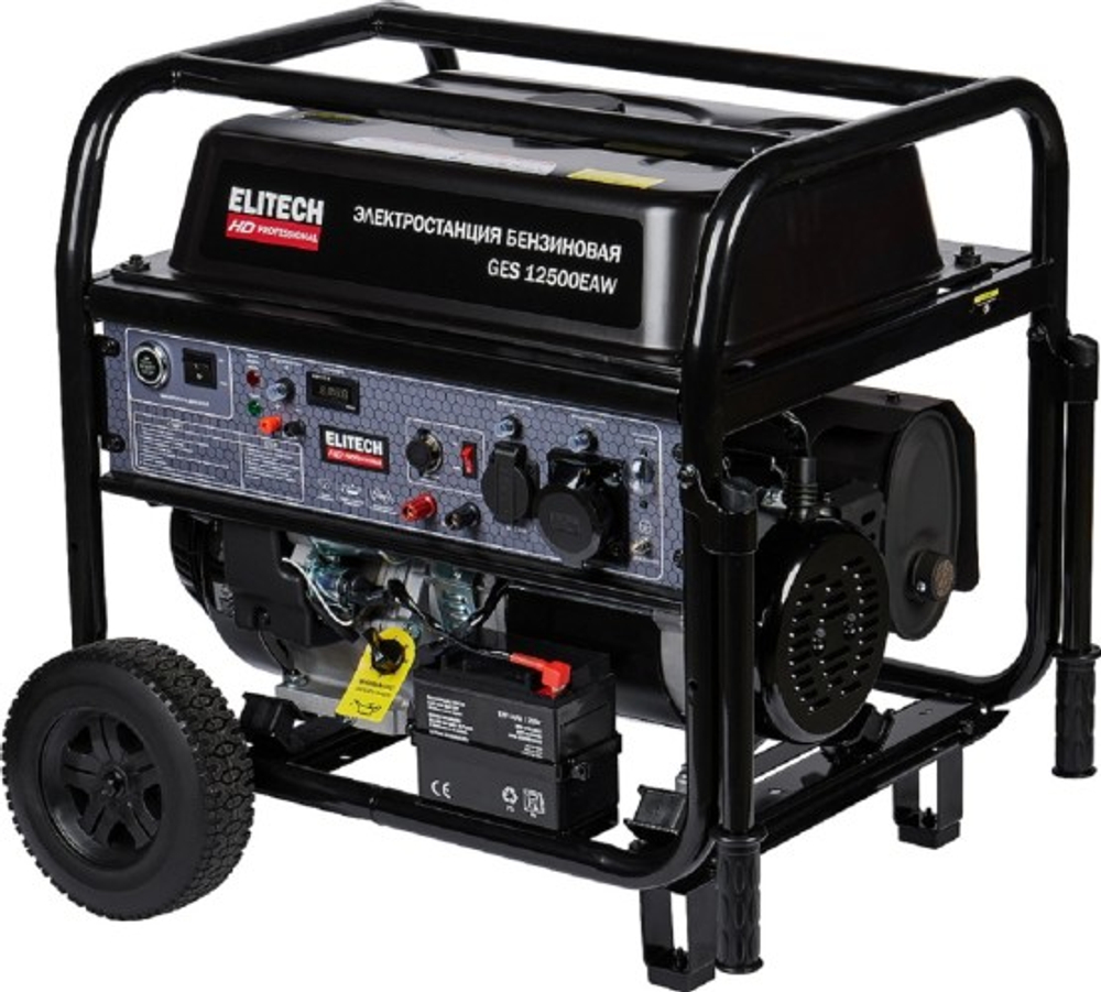 Генератор бензиновый ELITECH GES 12500ЕAW HD 204674