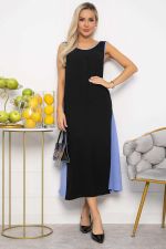 Сарафан Новый сезон (черно-голубой) П13629-10М LT Collection