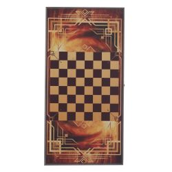 GAEM Игра настольная 2 в 1 ( шашки, нарды) "Богатырь", L50 W25 H4 см