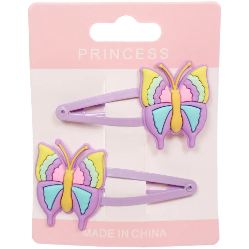 Зажимы для волос детские 2шт «ФРАТТИ БУМ»,бабочки, 5.5*1см