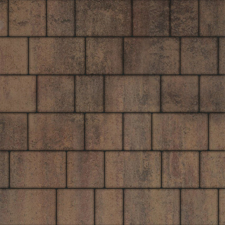 Тротуарная плитка УРИКО, комплект из 3 видов плит, Листопад гладкий Шелковица