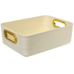 Корзина для хранения «ОКСФОРД», цвет молочный, 27.6*19.7*9.5см