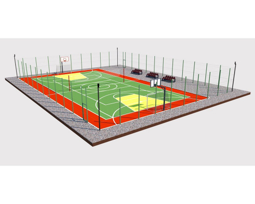 Универсальная спортивная площадка TORUDA 9 (34х25, игровое поле 30х15)