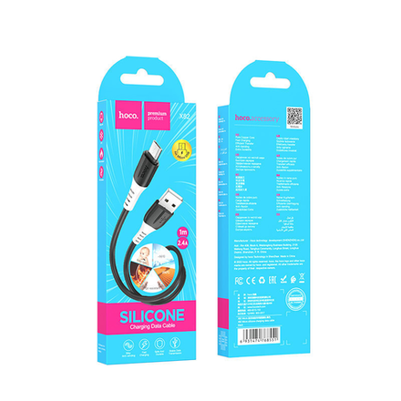 Кабель HOCO X82 Micro silicone charging data cable