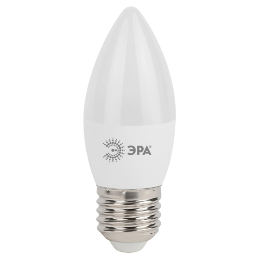 Лампа светодиодная ЭРА STD LED B35-7W-840-E27 7Вт свеча нейтральный белый свет Е27 | Лампы cветодиодные Свеча (B/C)
