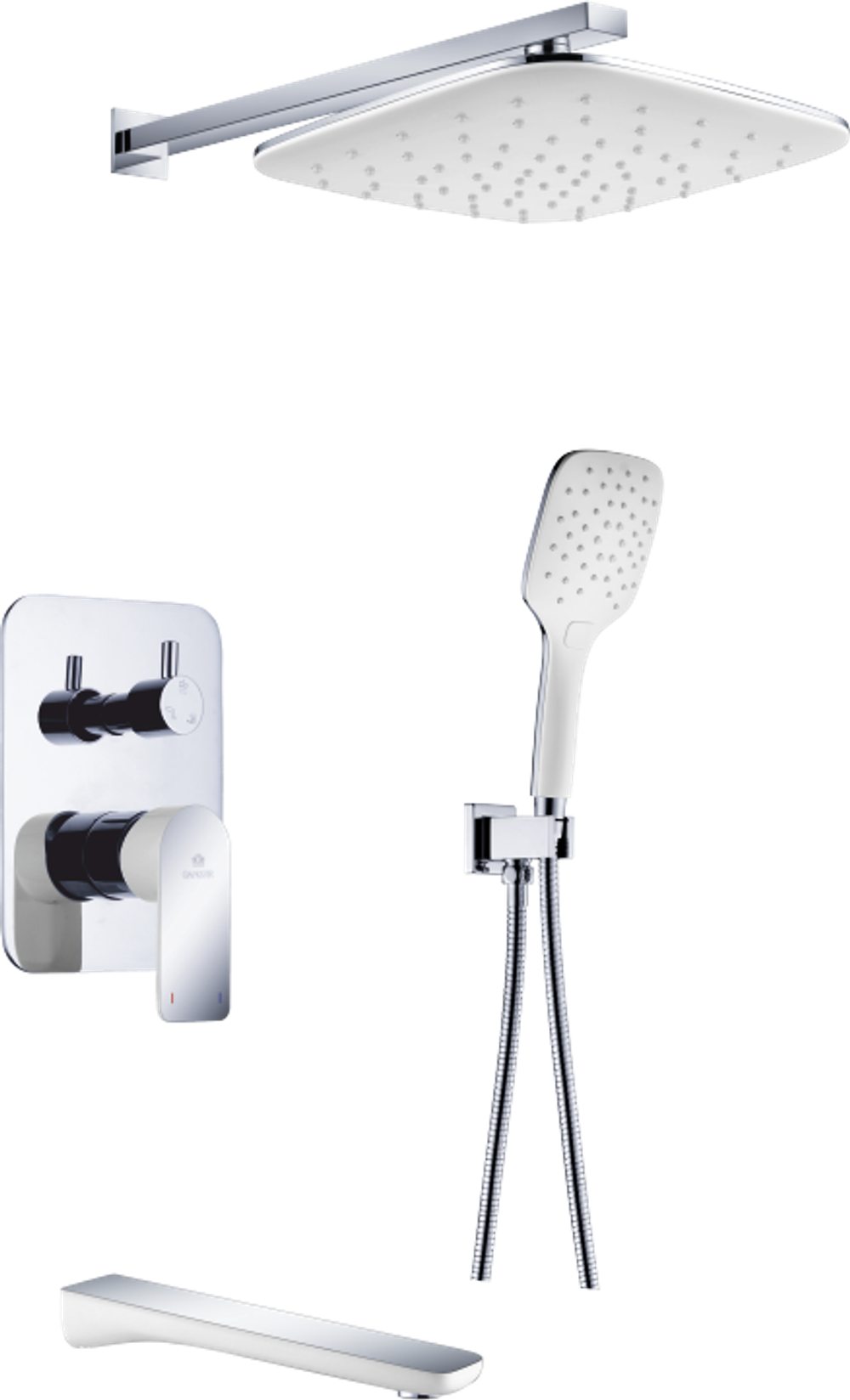 21065-F Встроенный смес для душа с 3-функ. GANZER  (4/1шт)