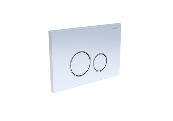 Кнопка смыва Aquatek (Акватек) KDI-0000015, цвет Белая/Ободок хром