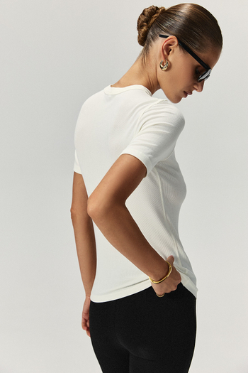 Футболка из вискозы GENTLE Молочный