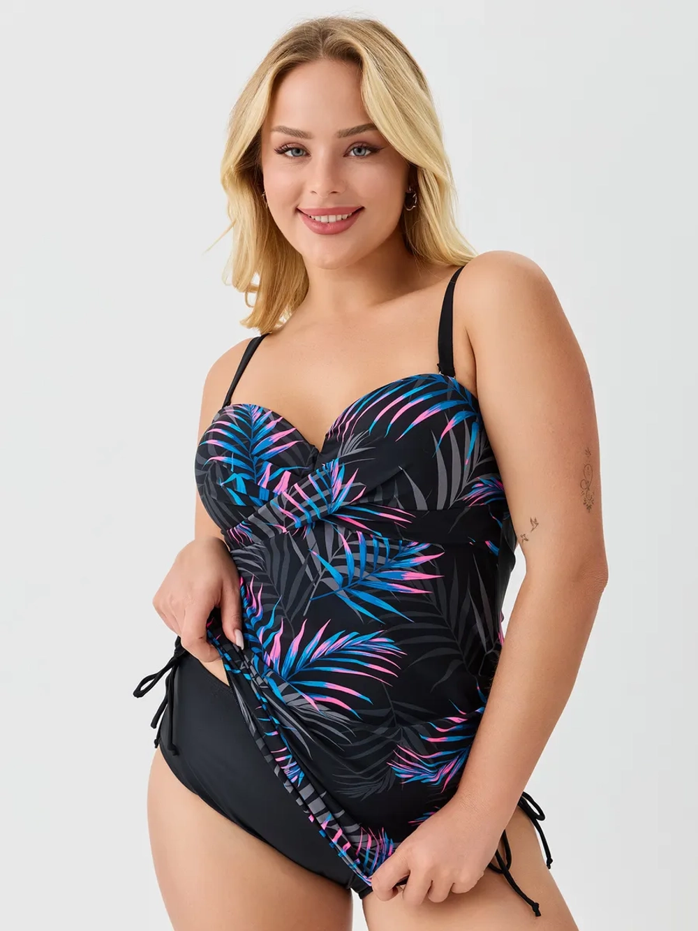 Купальник раздельный танкини закрытый