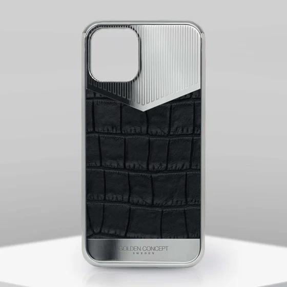 Чехол для iPhone 12 - Тисненная Кожа (Divided Leather Edition)