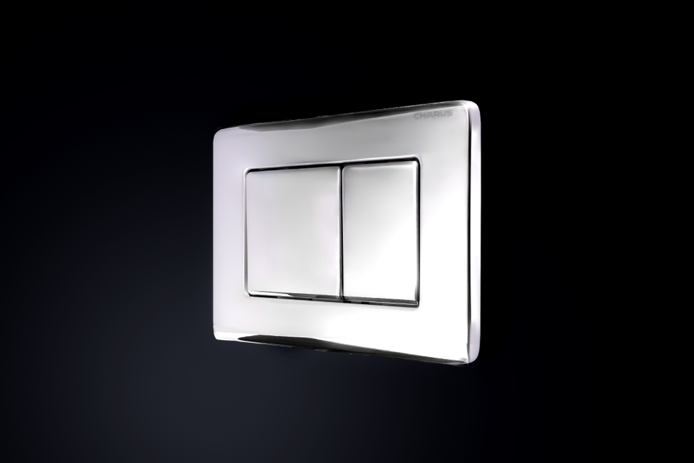 Клавиша для инсталляции CHARUS Robusto FP.310.GSS.05, глянцевая сталь