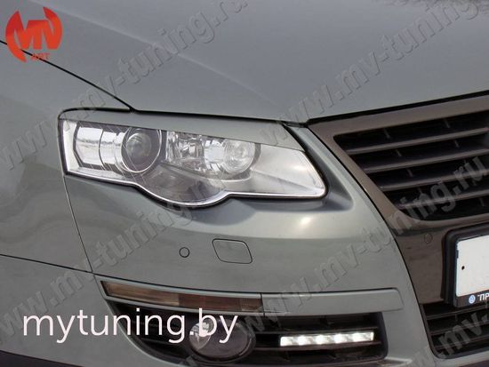 Реснички на фары для Volkswagen Passat B6