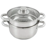 Пароварка MEDIANO 2х-уровневая из нерж стали, объем 2,5 л, индукция/капс дно