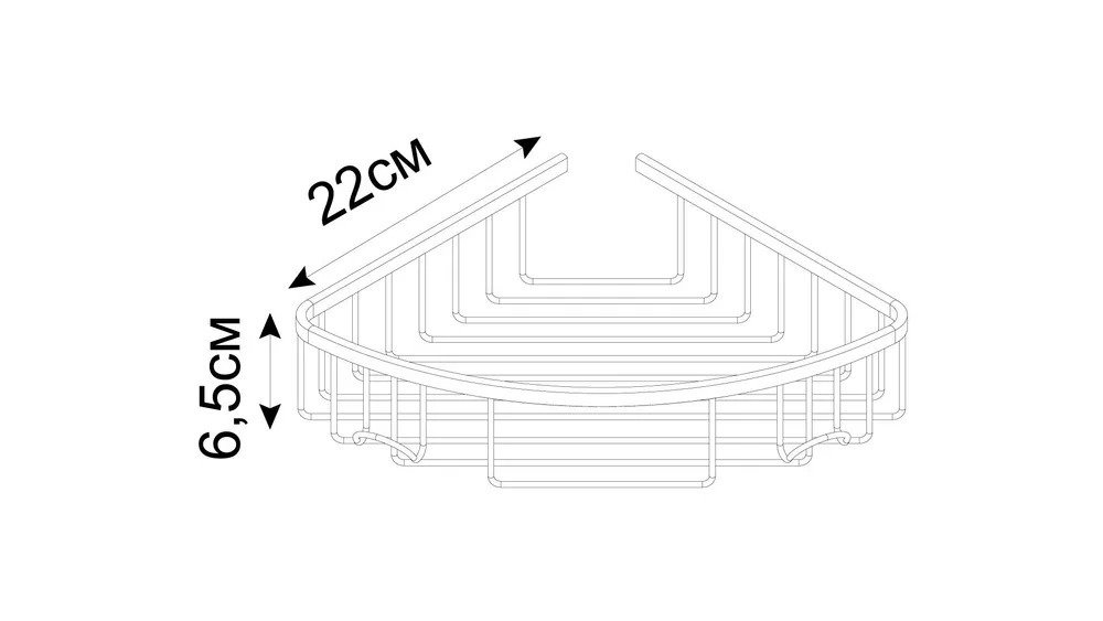 Полка угловая одноэтажная Fixsen Hotel хром FX-31051-1