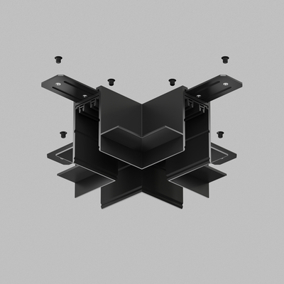 TR2114-BK Коннектор трека SMART для ГКЛ , \&amp;quot;X\&amp;quot; образный, механический , черный