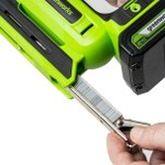 Степлер аккумуляторный GREENWORKS G24CS10 24V, АКБ 2Ач и ЗУ 3400107CUA