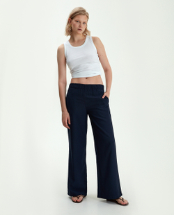 Лёгкие широкие брюки на резинке