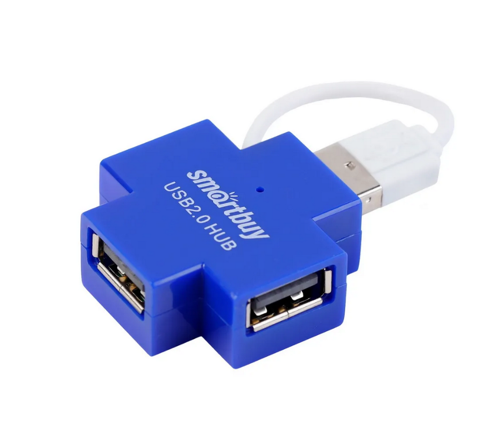 Картридер USB - Xaб SmartBuy SBHA-6900 4 порта
