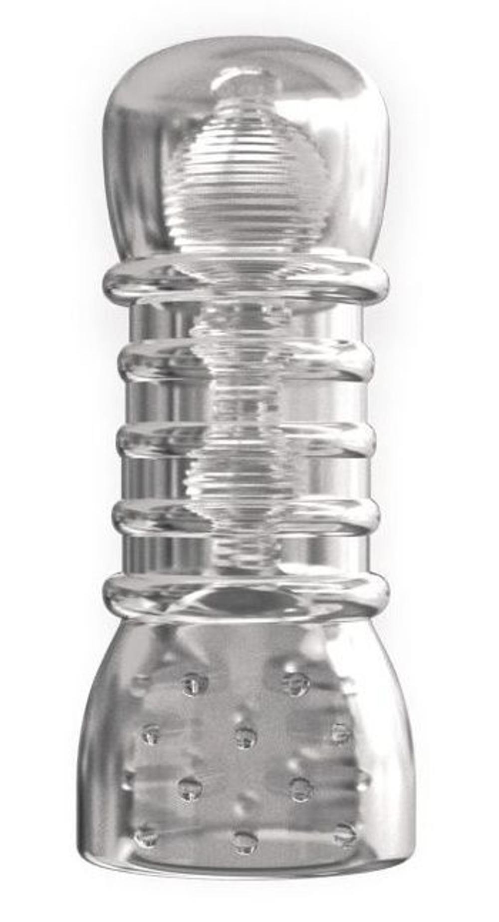 Прозрачный двусторонний мастурбатор STROKER №2 (Цвет: прозрачный)