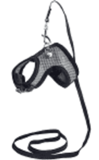 Шлейка-поводок ДАРЭЛЛ "Аэро" №4 для хорьков и кроликов 3d-сетка 21-26см