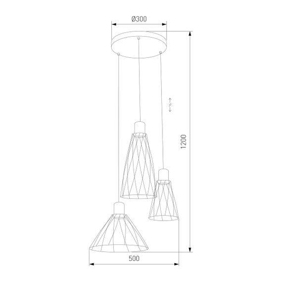Подвесная люстра TK Lighting 10188 Modesto