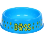 Миска пластиковая «МОЙ БРО - БОСС!, цвет небесно-синий, 21*6,5см (логотип на миске) 700мл