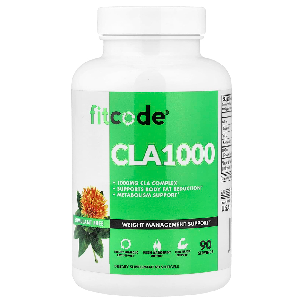 fitcode, CLA1000, 1000 мг, 90 мягких таблеток