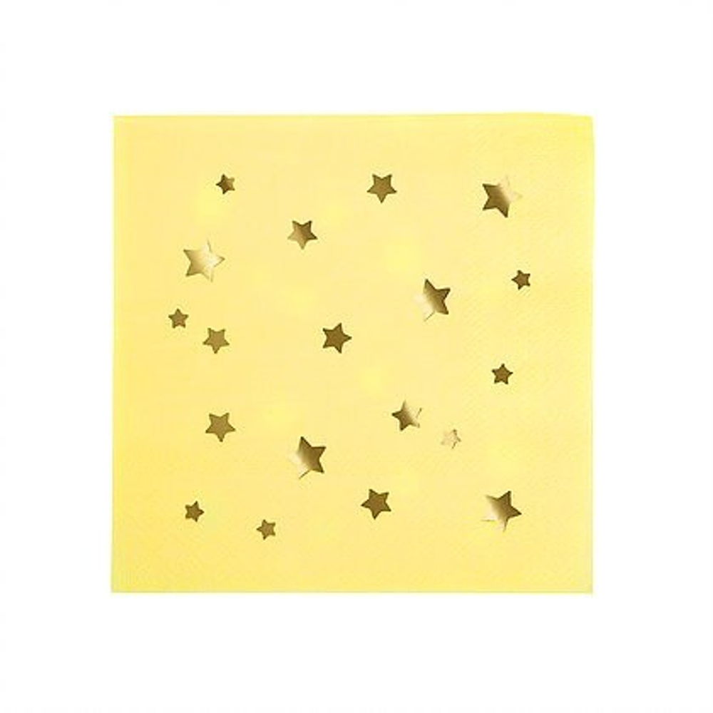 Салфетки цветные маленькие "Jazzy Star" 16шт