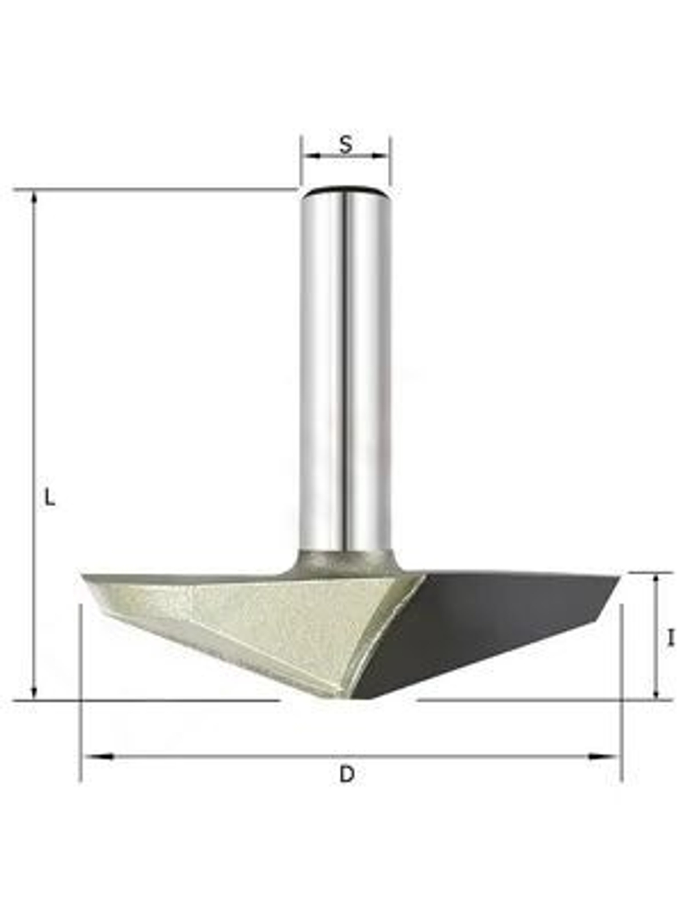 HM профильная твердосплавная фреза D.9.5x7x57 S.6 Z=2 R=3.2