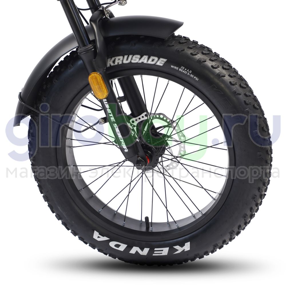 Электровелосипед WHITE SIBERIA SLAV PRO 1000W 48V/13A Elki Green (зеленый) фото  27 фото №29