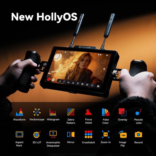 Монитор - трансивер Hollyland Pyro 7 (7 inch), Черный | Black