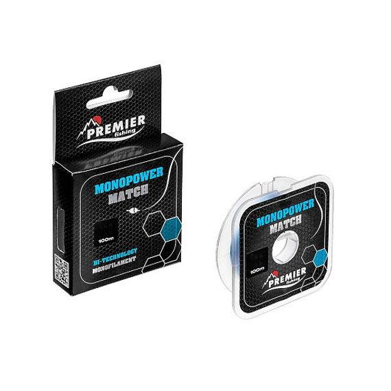 Леска MONOPOWER MATCH 0,28mm/100m Blue Nylon (PR-MM-B-028-100) Premier Fishing