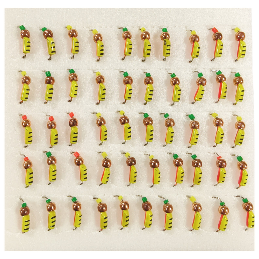 Мормышки Столбик d 3мм. 0.6гр. Вольфрам. Латунный шар З/П  (набор 10 штук)