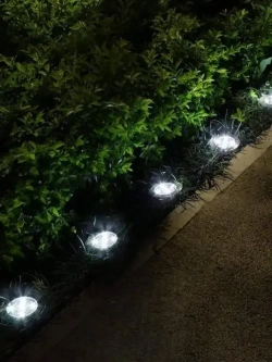 Светильник уличный на солнечной батарее Комплект 4 штуки