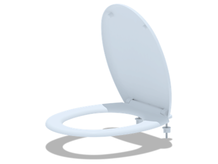 Сиденье для унитазас металлическим креплением