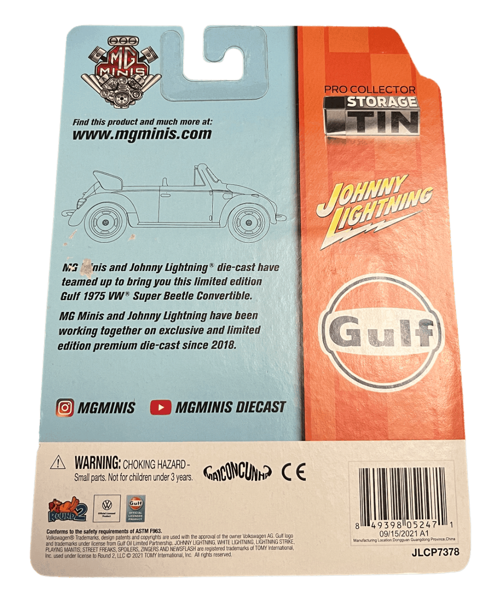 Johnny Lightning 1975 VW Super Beetle Convertible (Gulf) (2022)