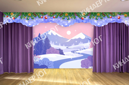 Занавес "Зима" арт. з200-3