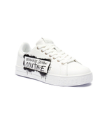 Кожаные кроссовки Versace Jeans Couture - белый(77YA3SKCZP307)