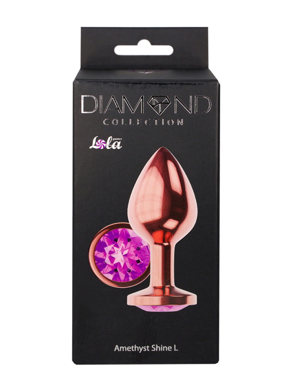 Diamond Shine L - Анальная Пробка, Розовое Золото