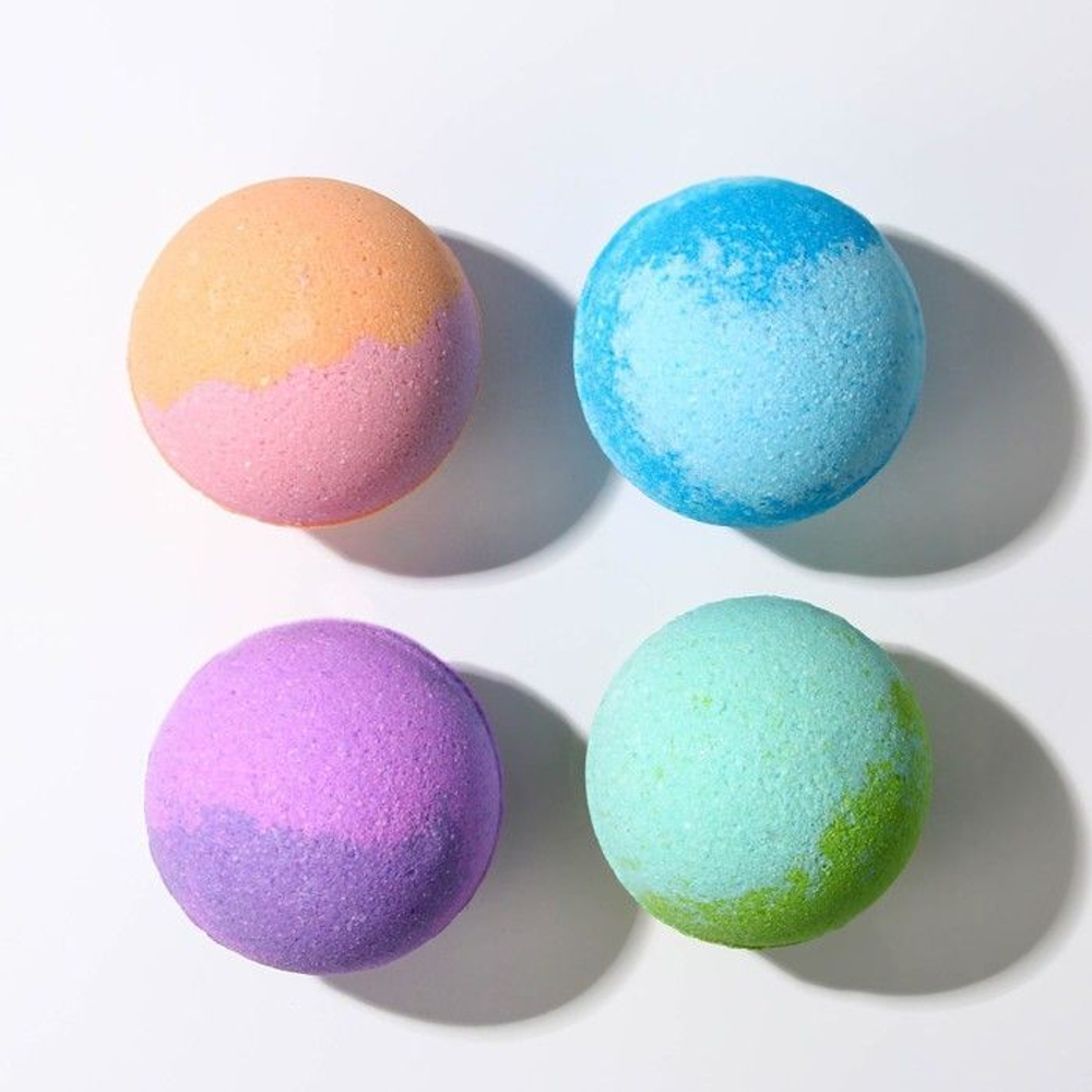 Набор из 4 бомбочек для ванны «Питание и забота»