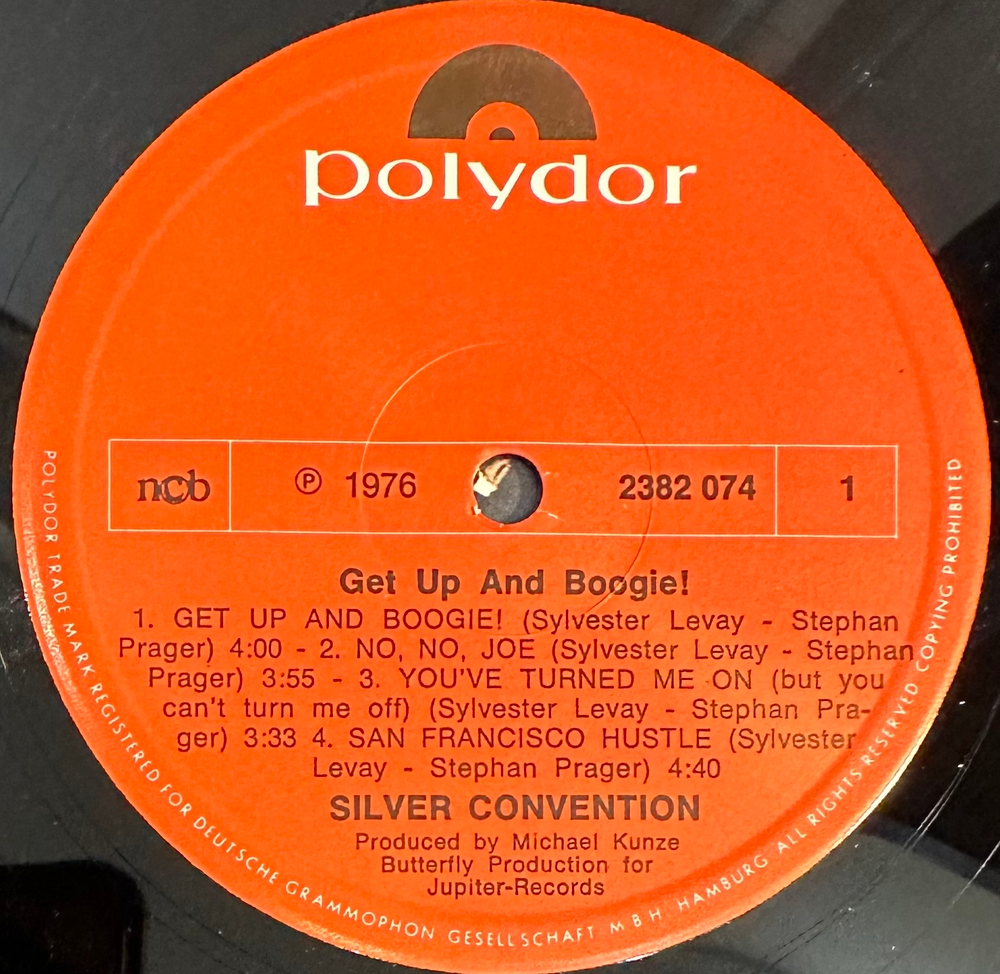 Silver Convention - Get Up And Boogie! (Скандинавия 1976г.)