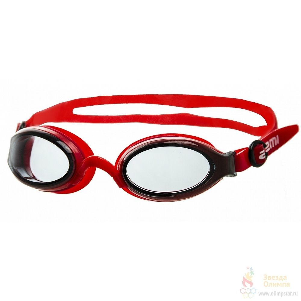Очки для плавания Atemi, силикон (красный/серый), B800