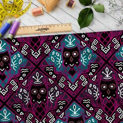 Ткань оксфорд 210 ядовитые узоры с сахарными черепами