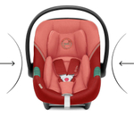 Коляска Cybex Balios S Lux TPE complete Aton S2 Hibiscus Red 3 в 1 Stormy Blue с дождевиками