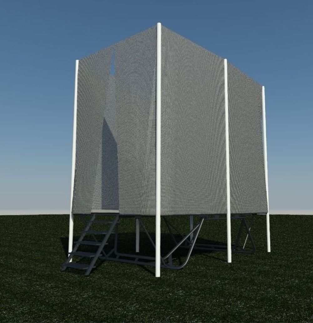 Батут Спортивный - с ограждением - тренировочная сетка