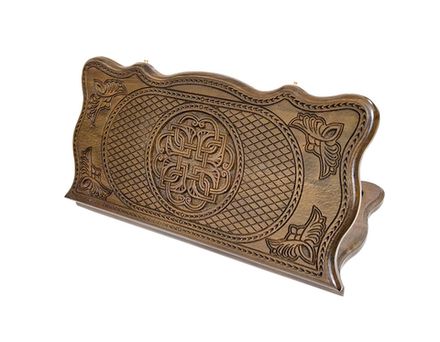 Нарды резные "Тёмный Узор 4" 50, Mirzoyan